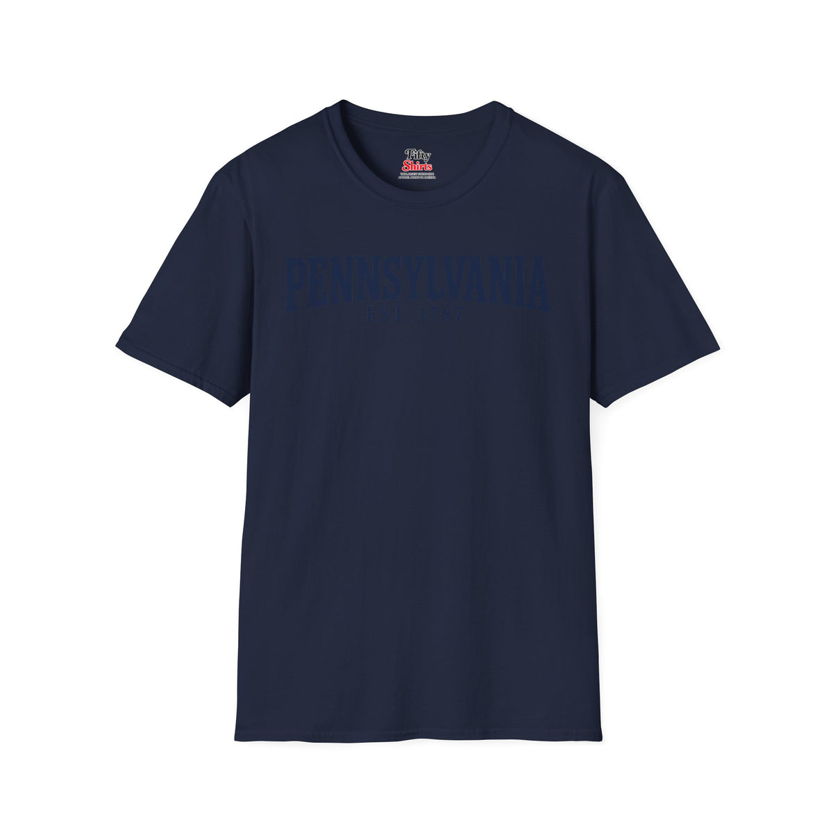 Pennsylvania EST 1787 Unisex Softstyle T Shirt State Name Graphic Tee