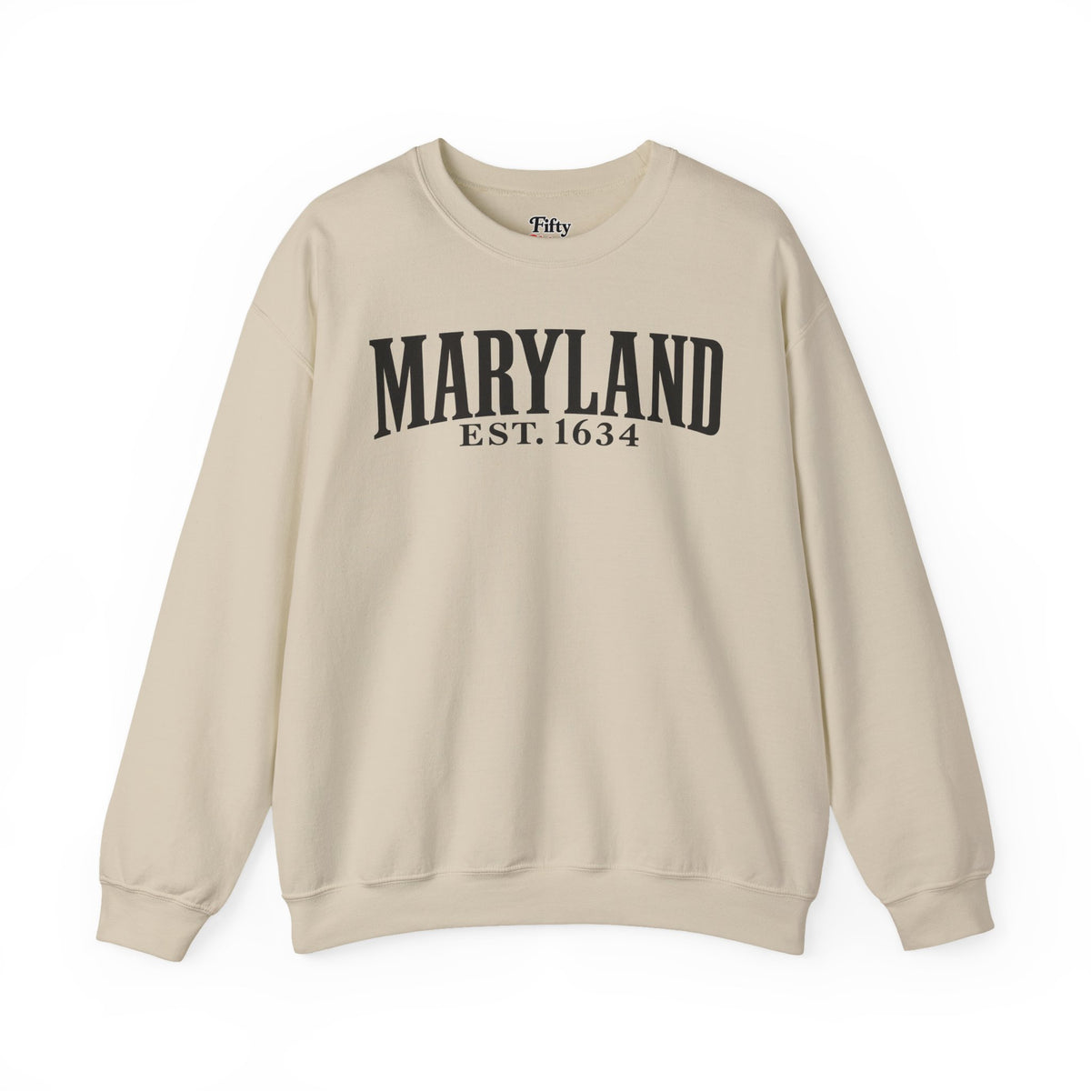 Maryland Est 1634 Unisex Crewneck Sweatshirt State Name Graphic