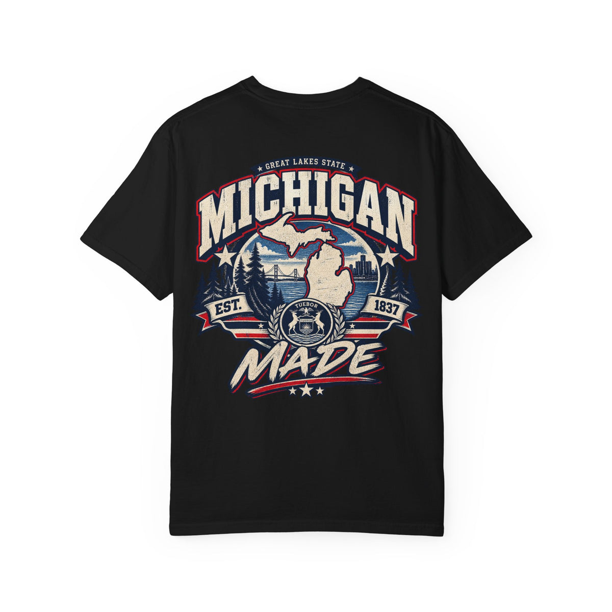 Michigan Made Unisex Comfort Color 1717 Streetwear Graphic Tee