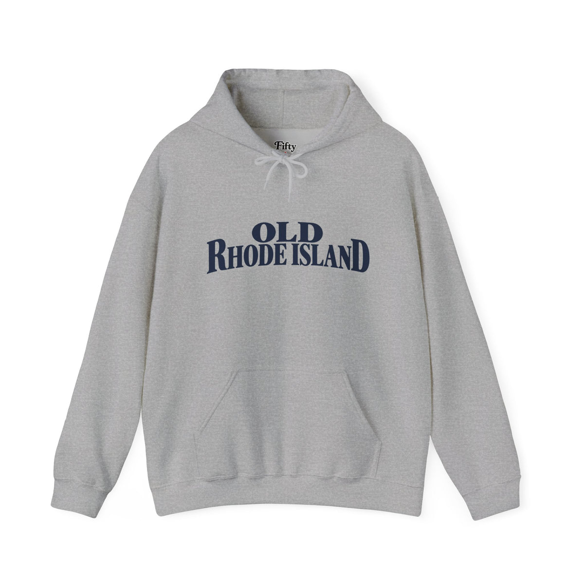 Old Rhode Island Unisex Hoodie State Name Graphic