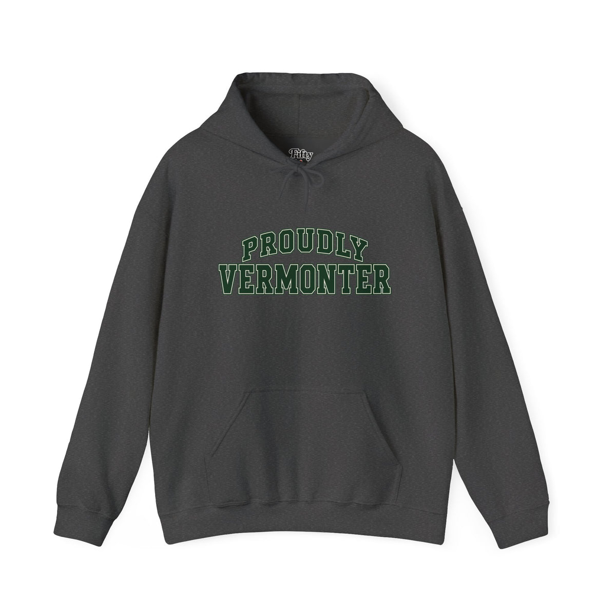 Proudly Vermonter Unisex Hoodie State Name Graphic
