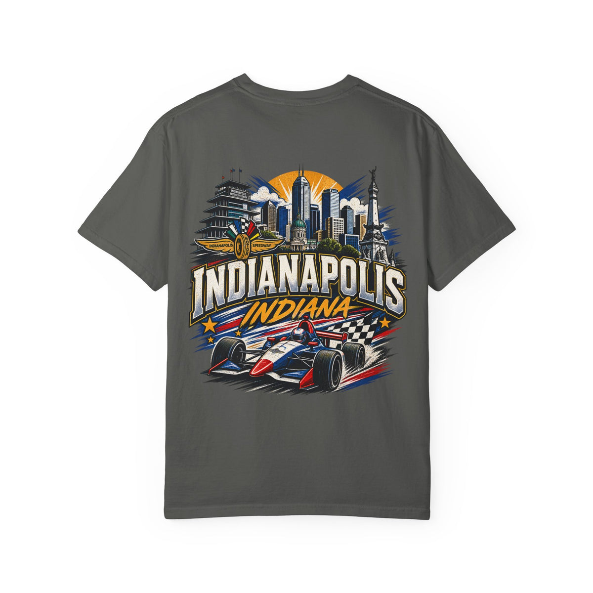 Indianapolis Indiana Unisex Comfort Color 1717 Streetwear Graphic Tee