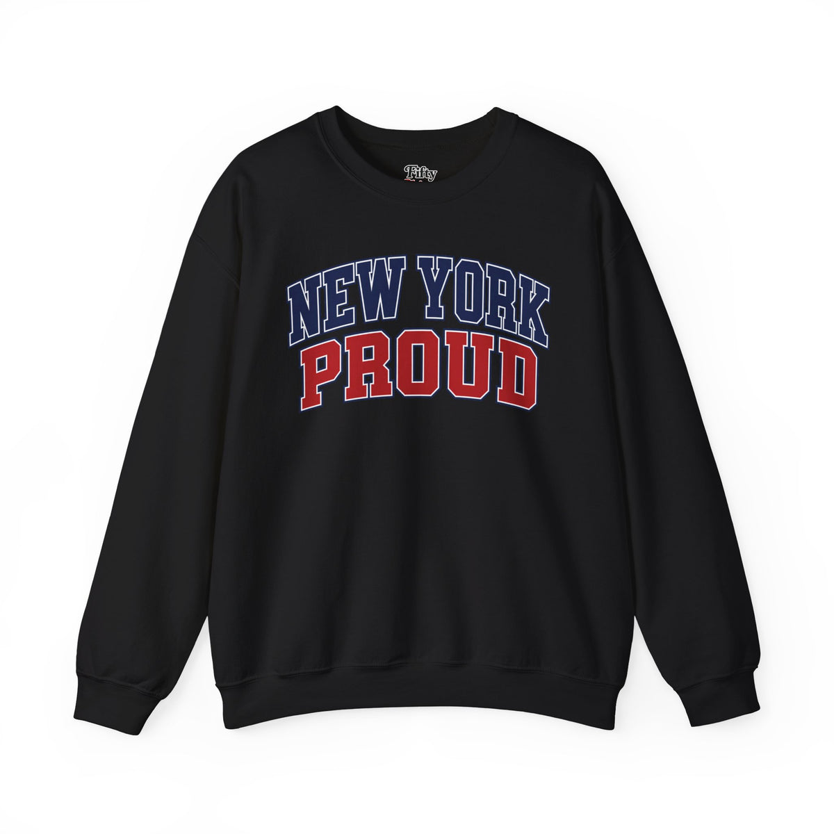 New York Proud Unisex Crewneck Sweatshirt State Name Graphic