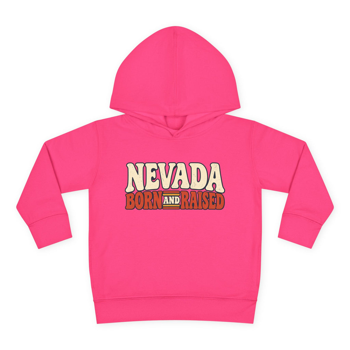 Nevada Born and Raised Retro 1970s Desert Unisex Toddler Pullover Fleece Hoodie
