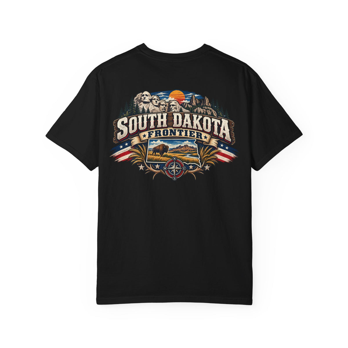 South Dakota Frontier Unisex Comfort Color 1717 Streetwear Graphic Tee