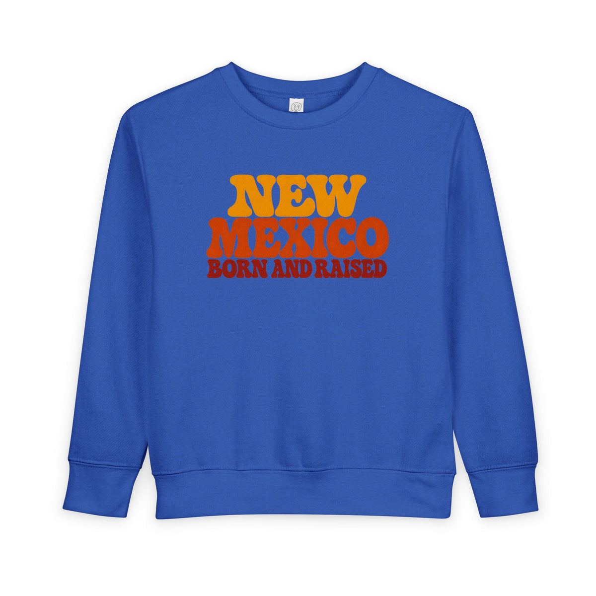 New Mexico Born and Raised 1970s Retro Unisex Toddler Sweatshirt