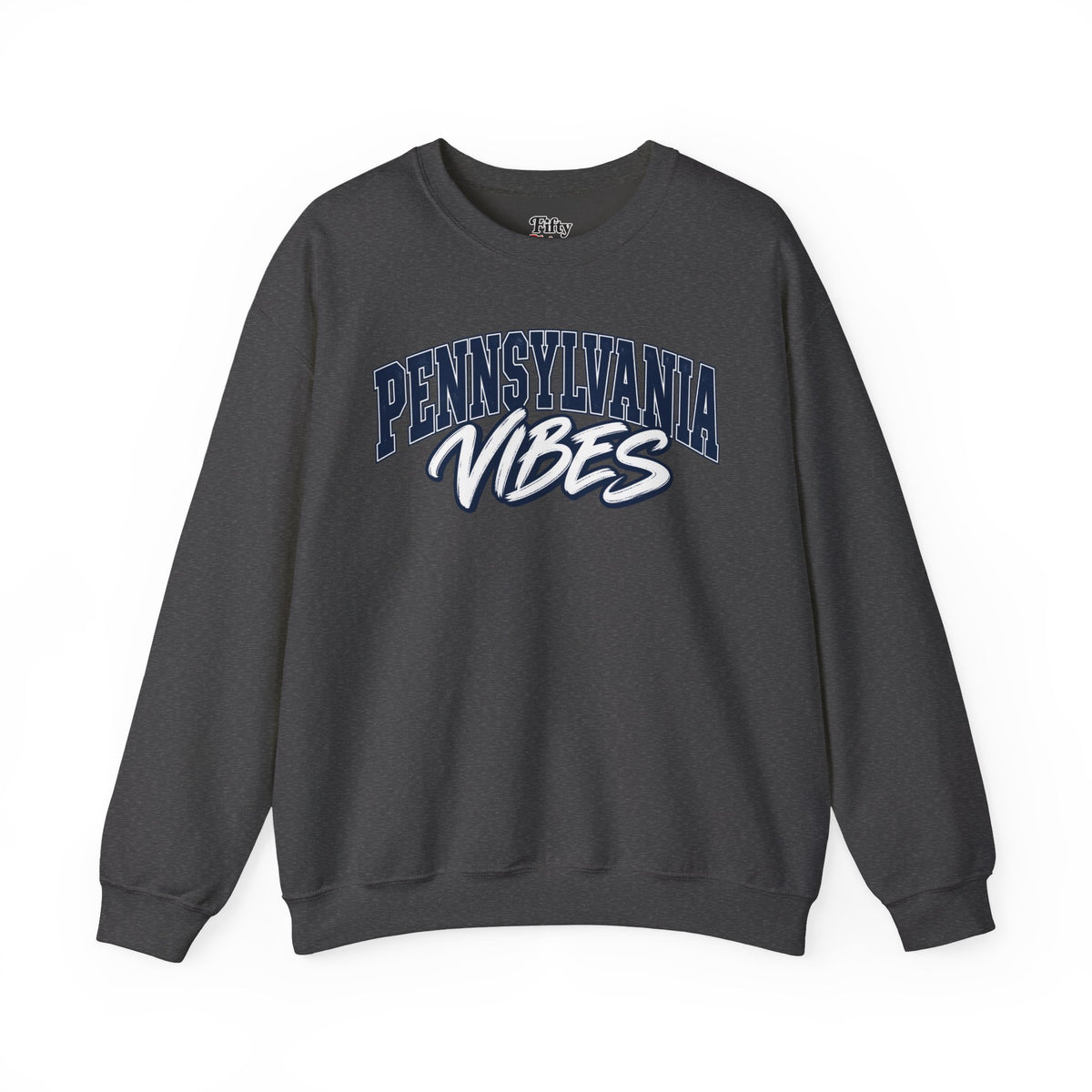 Pennsylvania Vibes Unisex Crewneck Sweatshirt State Name Graphic