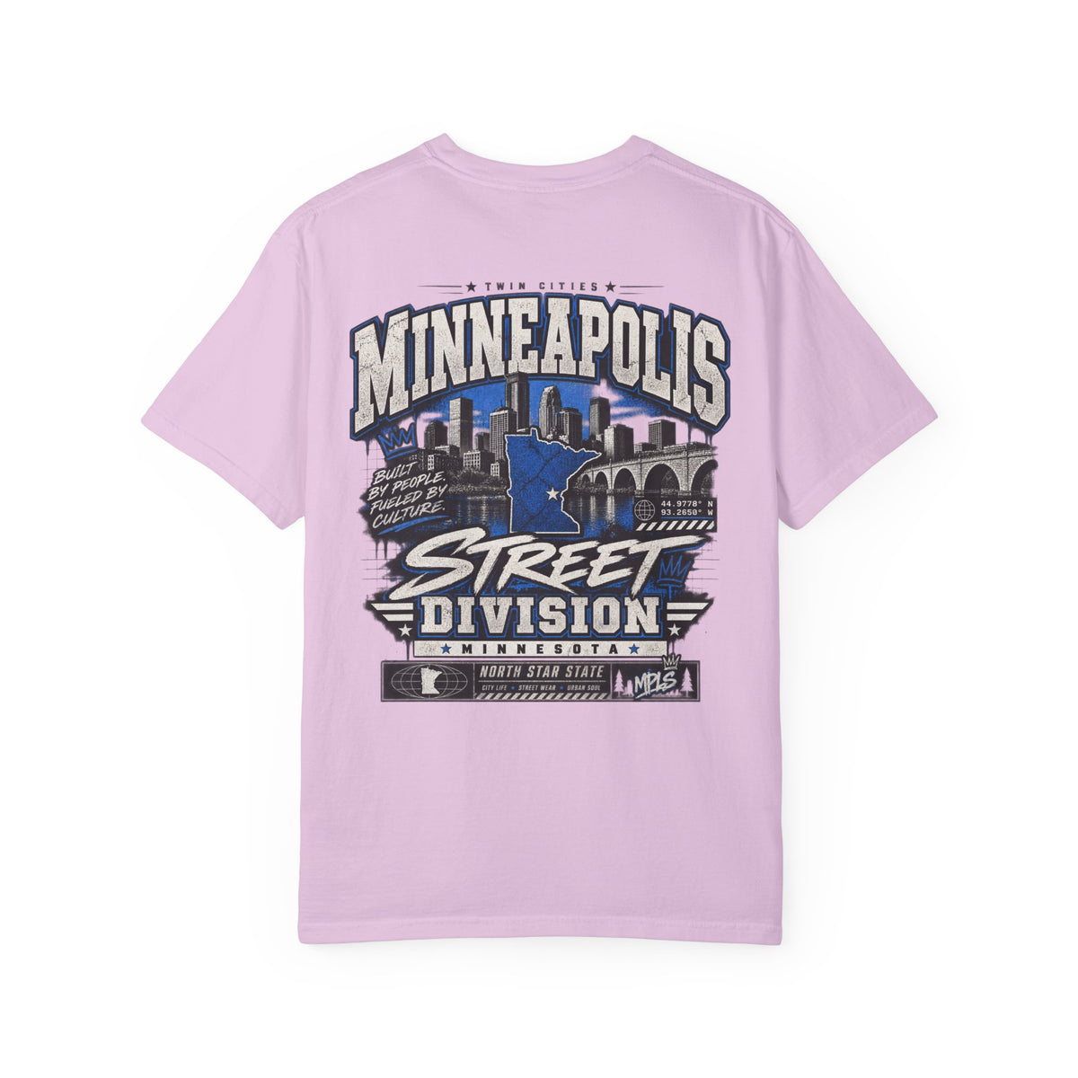 Minnesota Minneapolis Street Division Unisex Comfort Color 1717 Streetwear Graphic Tee