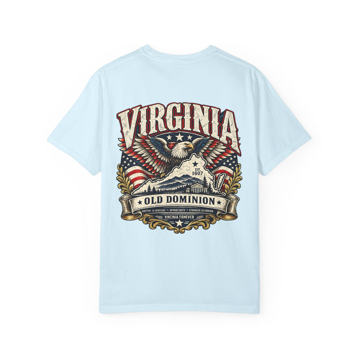 Virginia Old Dominion Unisex Comfort Color 1717 Streetwear Graphic Tee