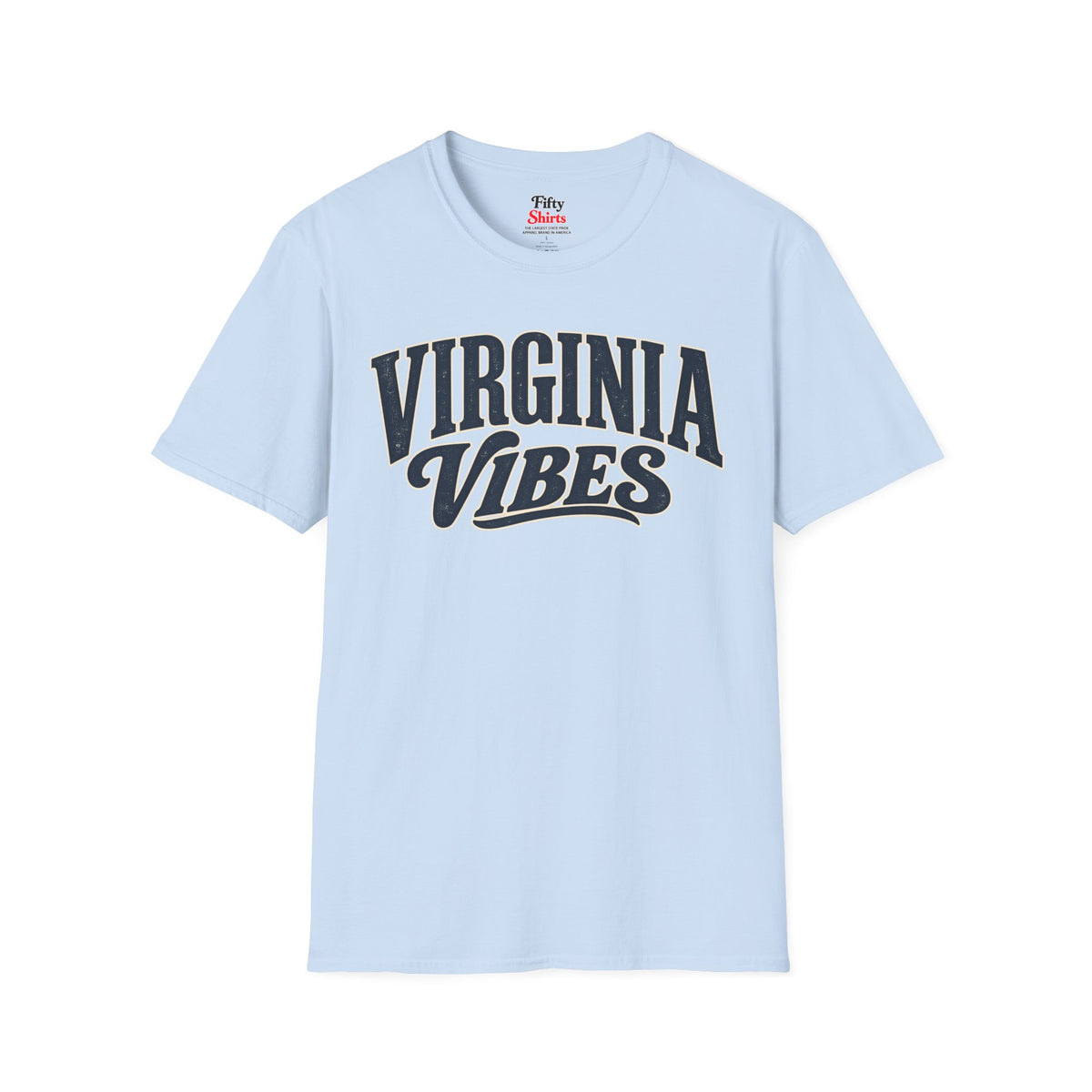 Virginia Vibes Unisex Softstyle T Shirt State Name Graphic Tee