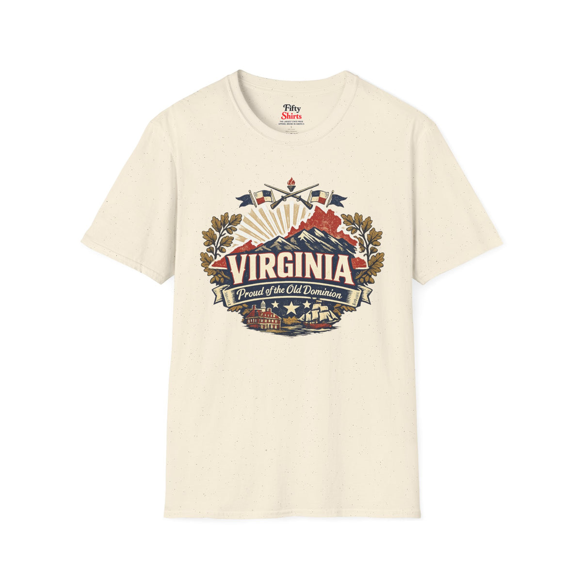 Virginia State Pride Unisex Softstyle T Shirt State Pride Graphic Tee Collections FS03