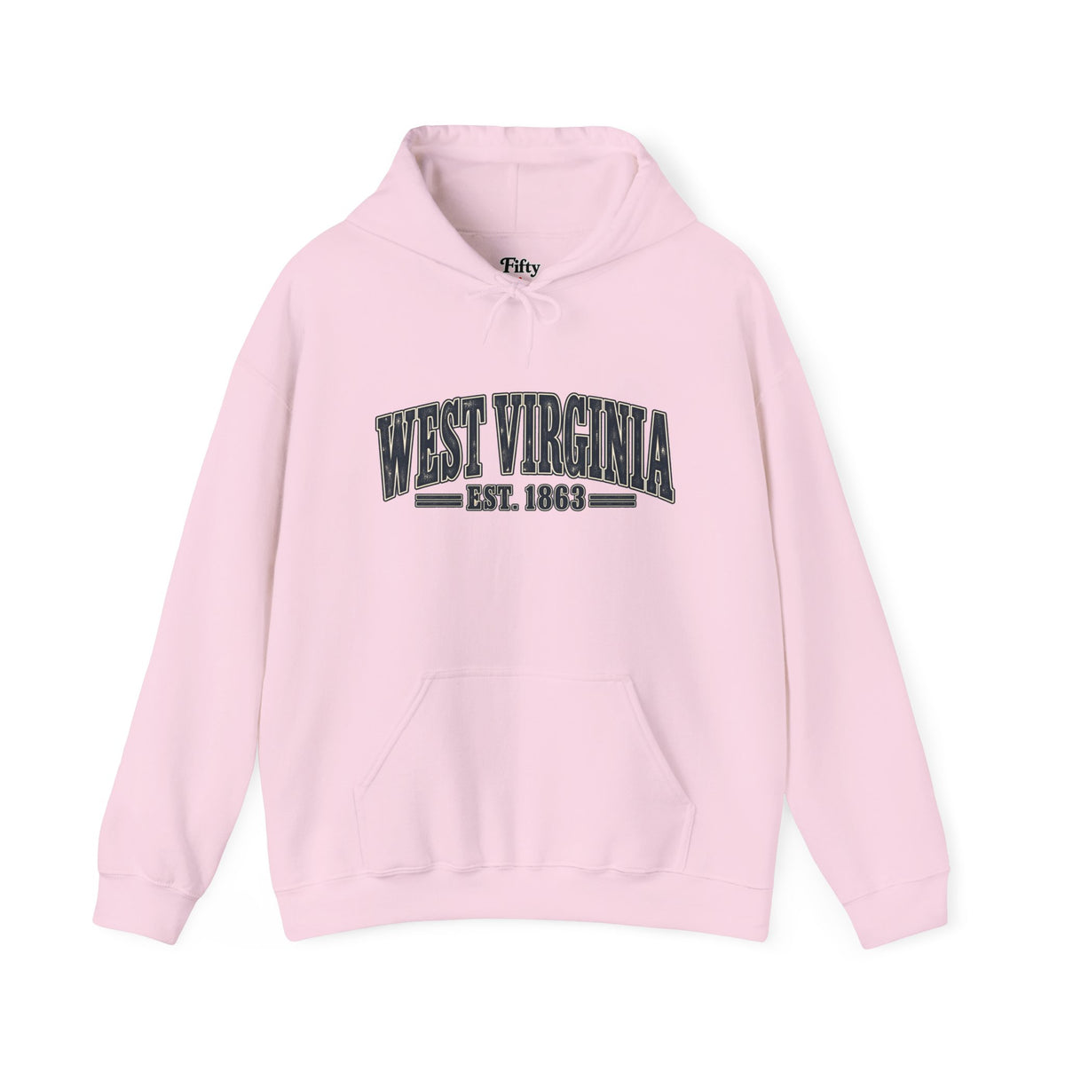 West Virginia Est 1863 Unisex Hoodie State Name Graphic