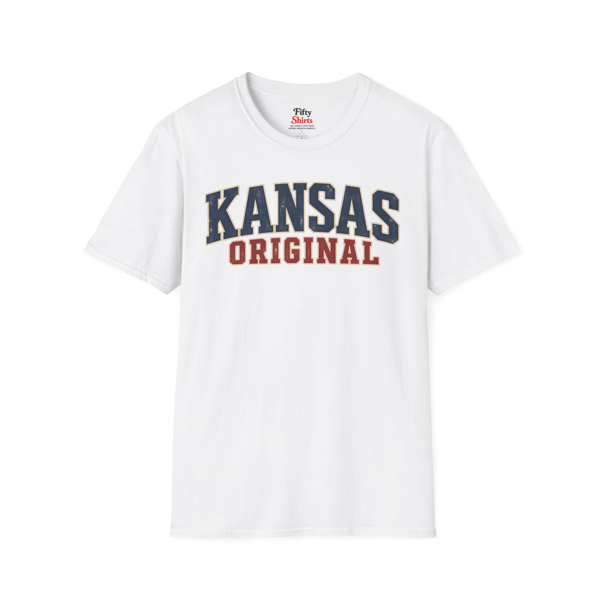 Kansas Original Unisex Softstyle T Shirt State Name Graphic Tee