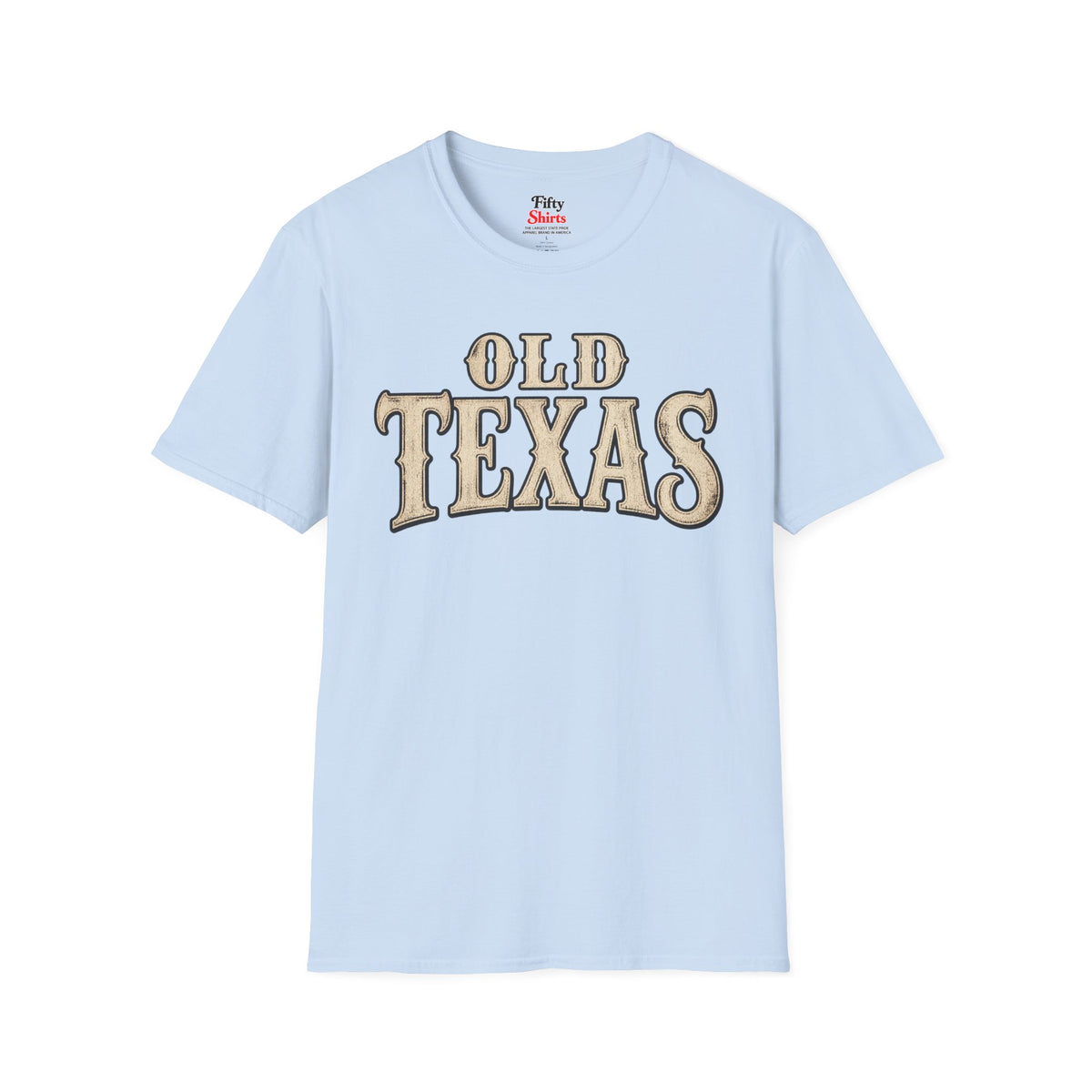 Old Texas Unisex Softstyle T Shirt State Name Graphic Tee