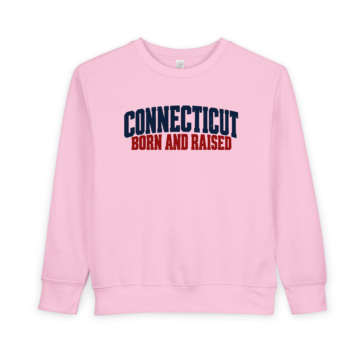 Connecticut Born and Raised Bold Workwear Heritage Unisex Toddler Sweatshirt