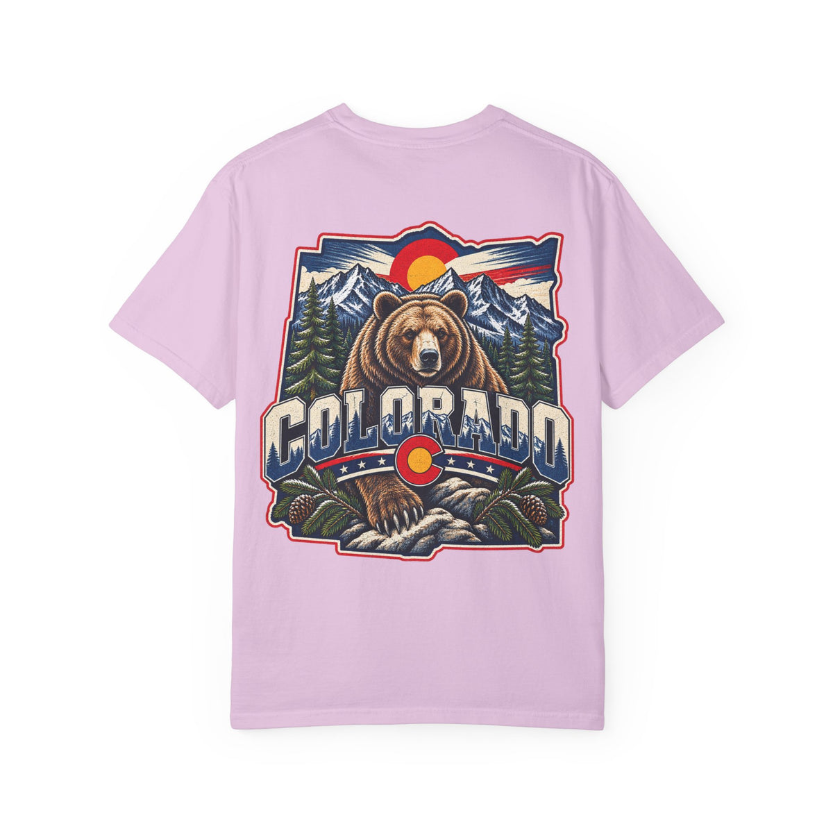 Colorado Bear Emblem Unisex Comfort Color 1717 Streetwear Graphic Tee