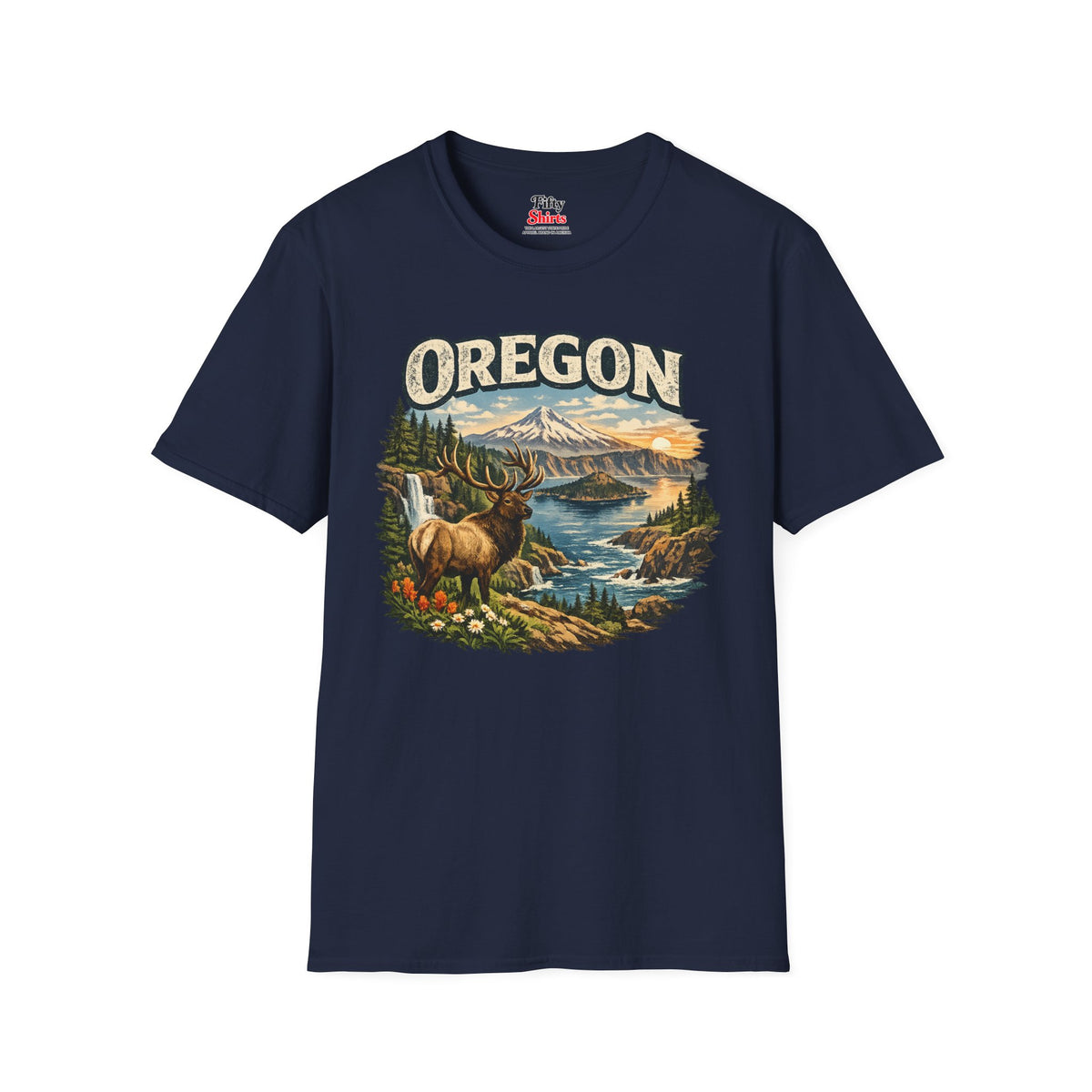 Oregon Wildlife Unisex Softstyle T Shirt State Pride Graphic Tee Collections FS03