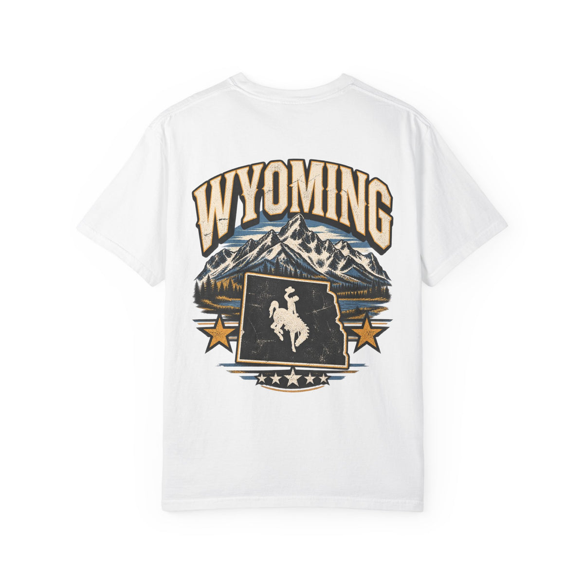 Wyoming State Pride Unisex Comfort Color 1717 Streetwear Graphic Tee
