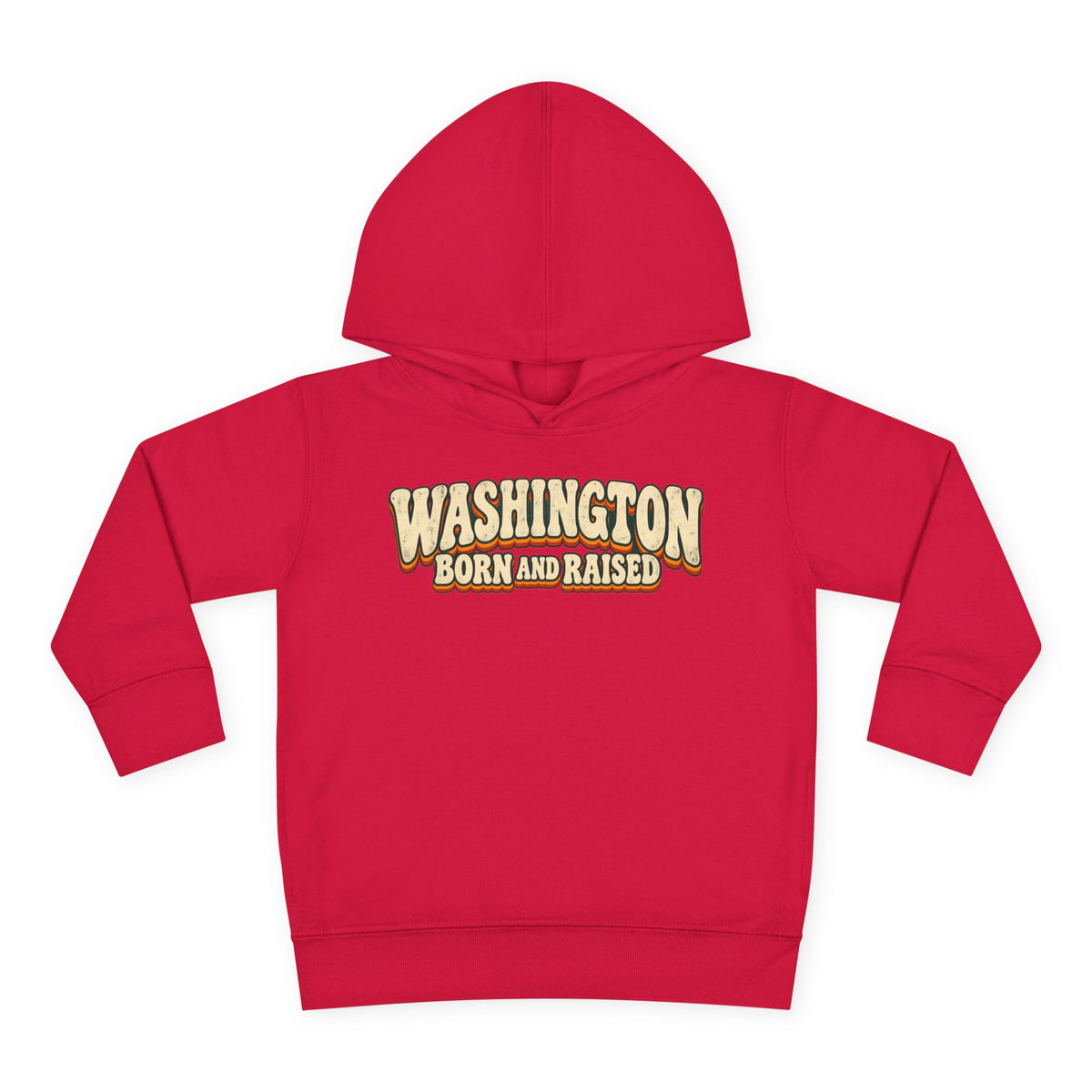 Washington Born and Raised Vintage 1970s Unisex Toddler Pullover Fleece Hoodie