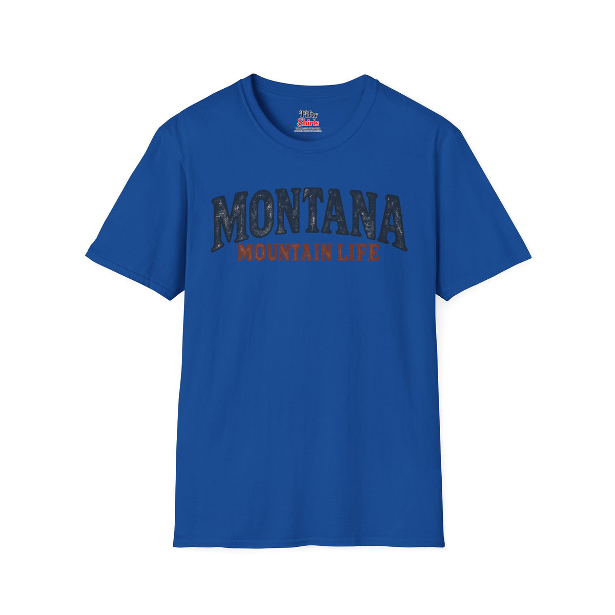 Montana Mountain Life Unisex Softstyle T Shirt State Name Graphic Tee