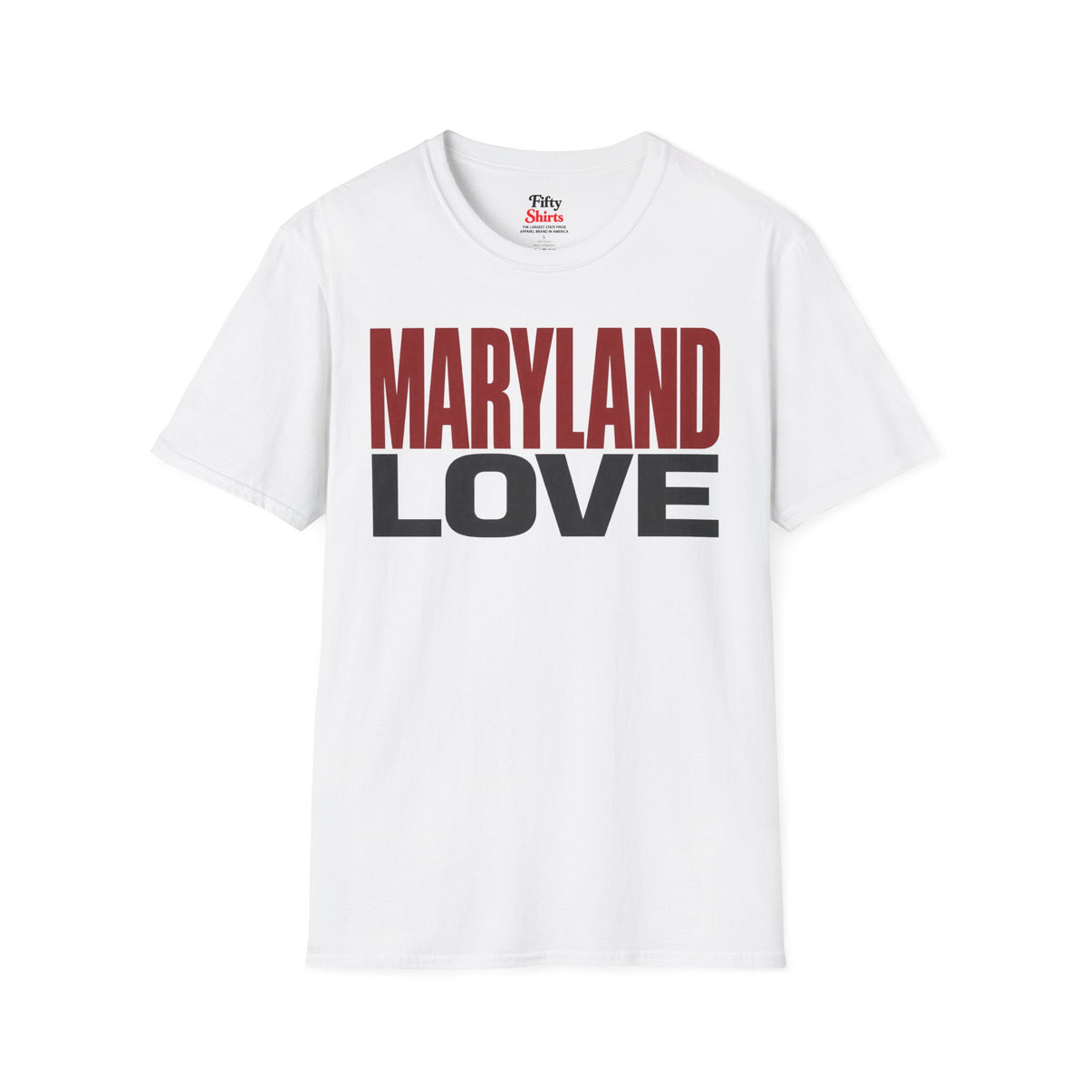 Maryland Love Unisex Softstyle T Shirt State Name Graphic Tee