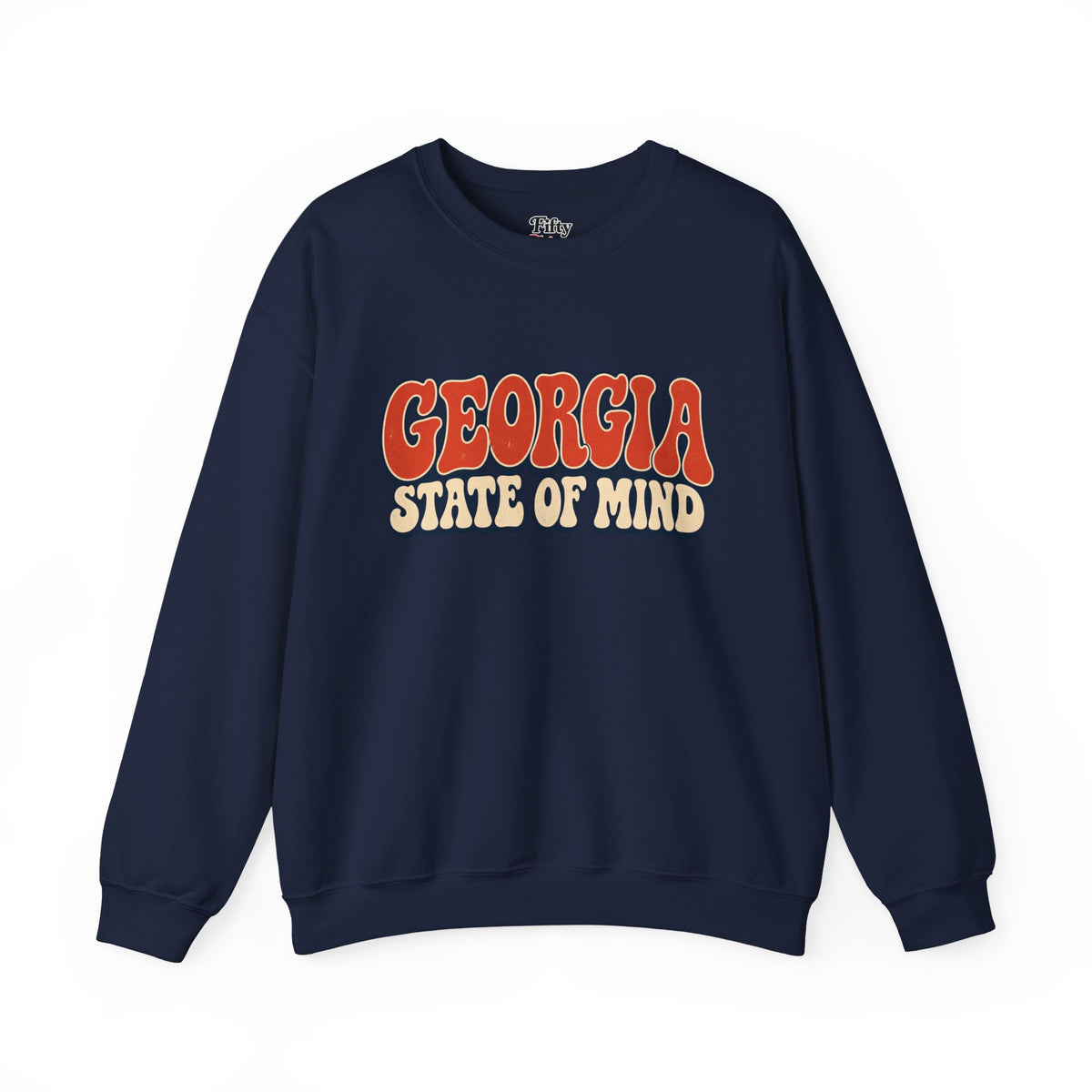 Georgia State of Mind Unisex Crewneck Sweatshirt State Name Graphic