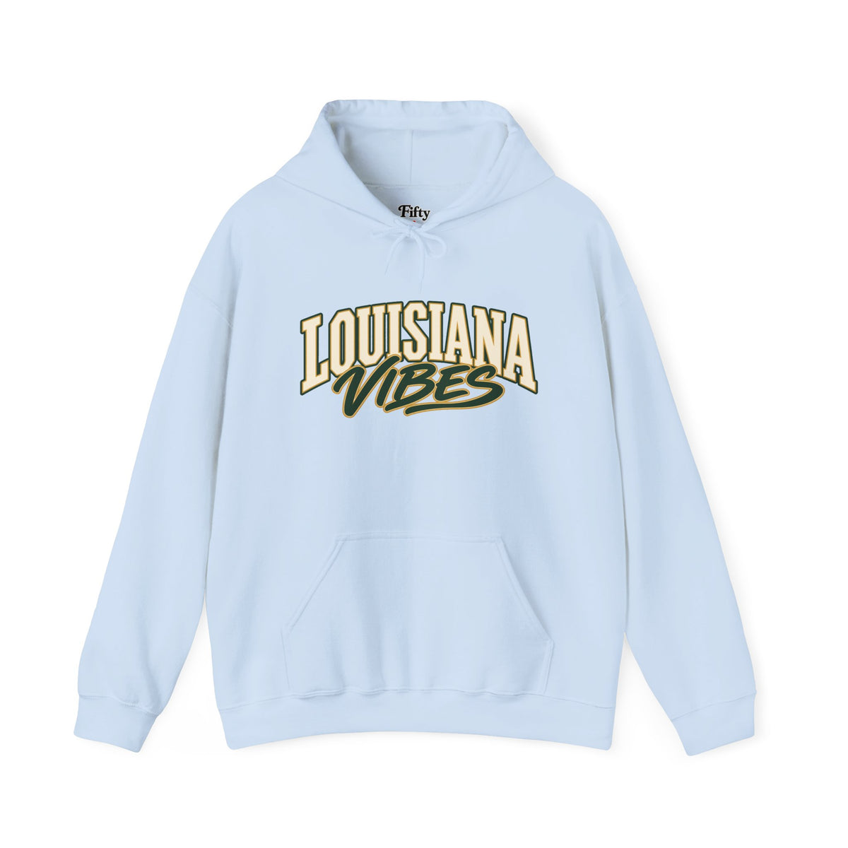Louisiana Vibes Unisex Hoodie State Name Graphic