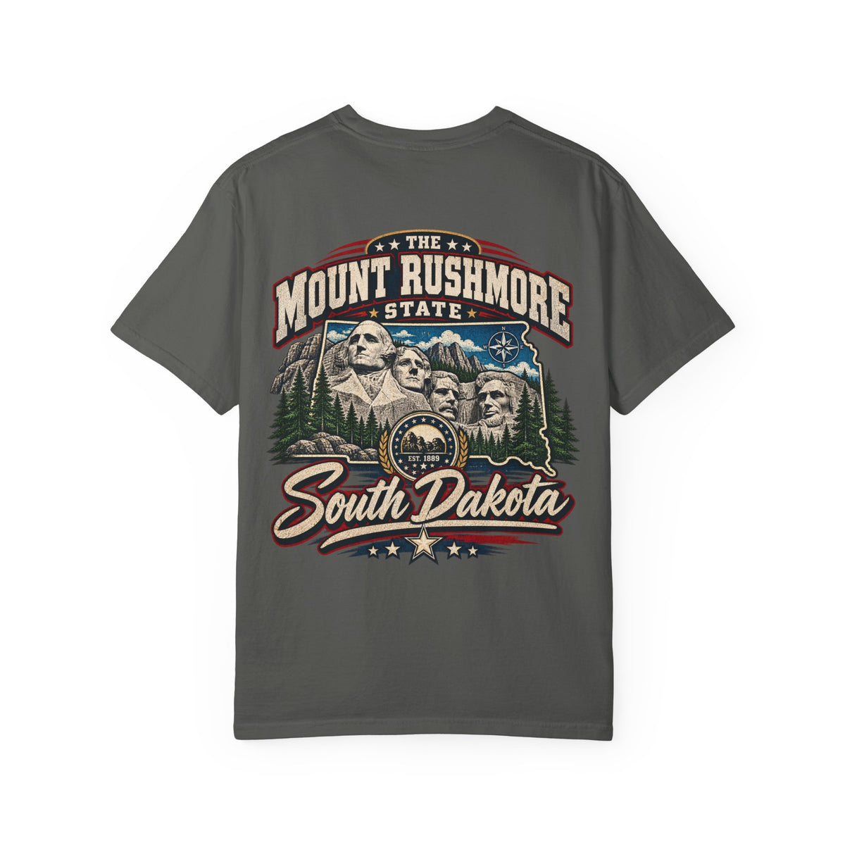 South Dakota Mount Rushmore State Unisex Comfort Color 1717 Streetwear Graphic Tee