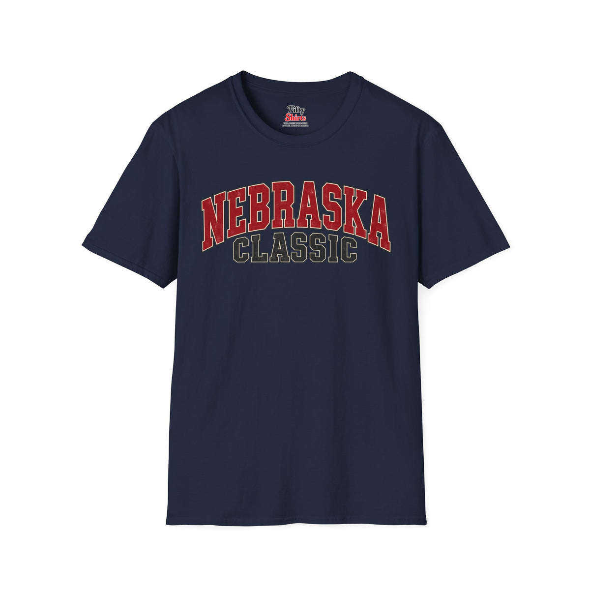Nebraska Classic Unisex Softstyle T Shirt State Name Graphic Tee