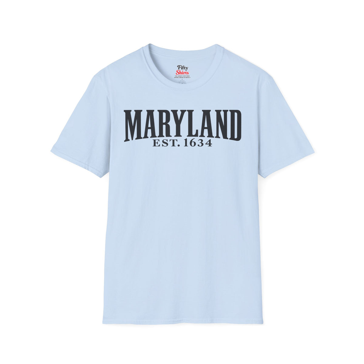 Maryland Est 1634 Unisex Softstyle T Shirt State Name Graphic Tee