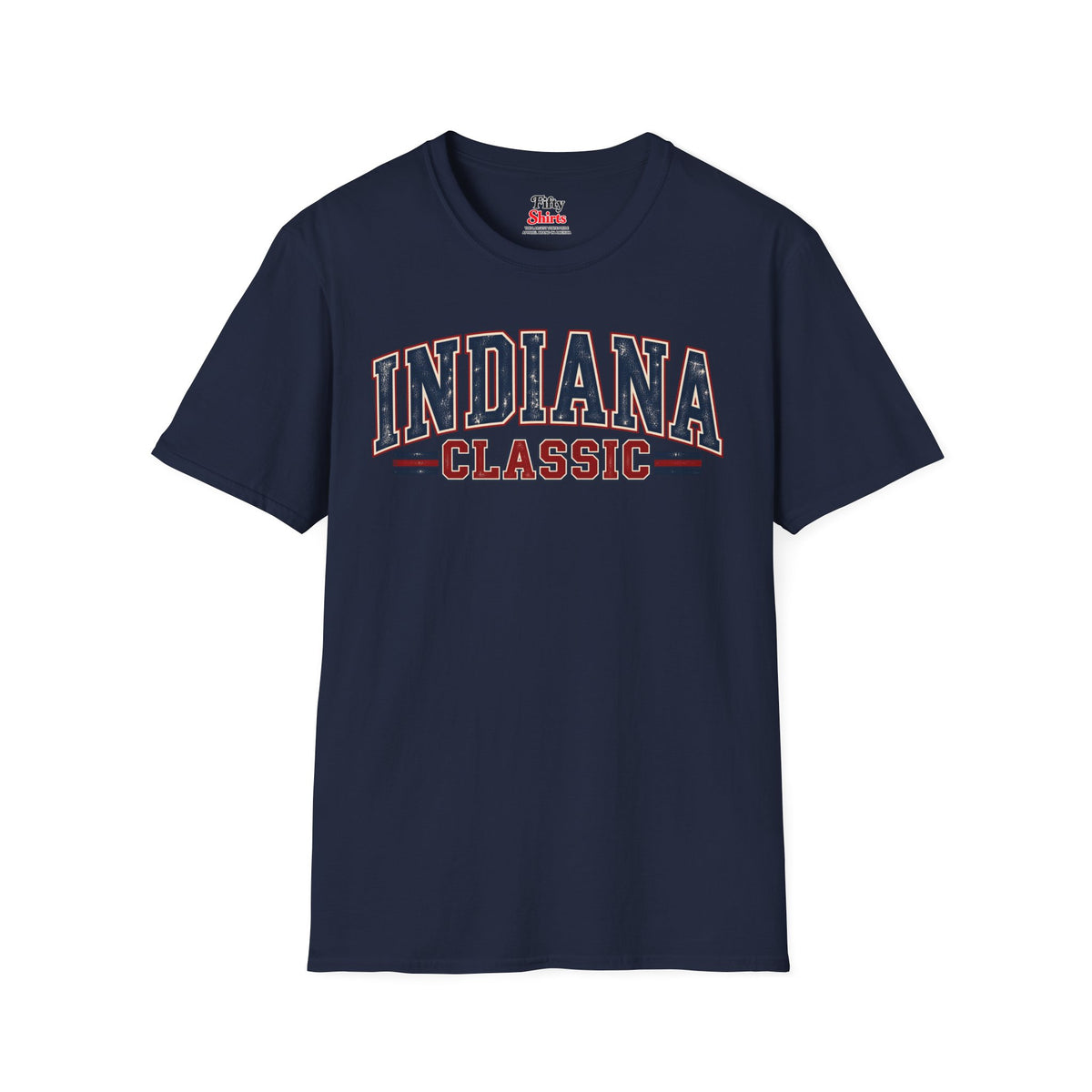 Indiana Classic Unisex Softstyle T Shirt State Name Graphic Tee