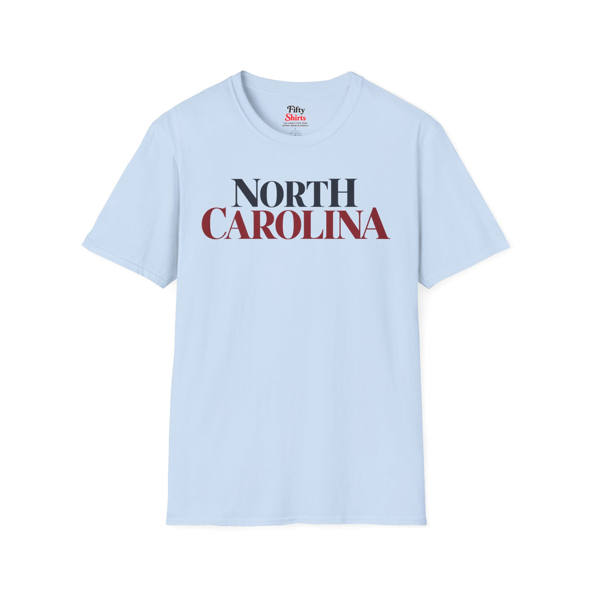 North Carolina Unisex Softstyle T Shirt State Name Graphic Tee
