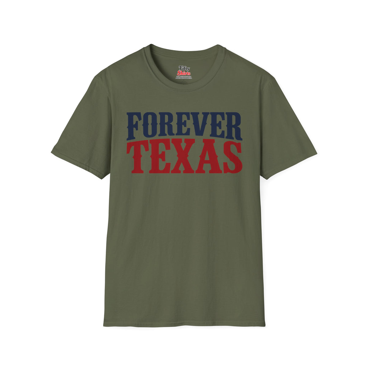 Forever Texas Unisex Softstyle T Shirt State Name Graphic Tee