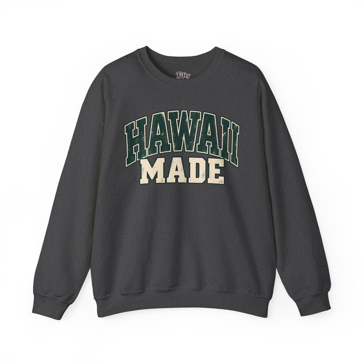 Hawaii Made Unisex Crewneck Sweatshirt State Name Graphic