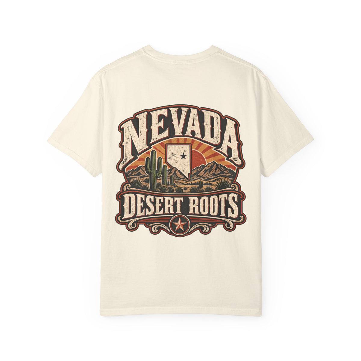 Nevada Desert Roots Unisex Comfort Color 1717 Streetwear Graphic Tee