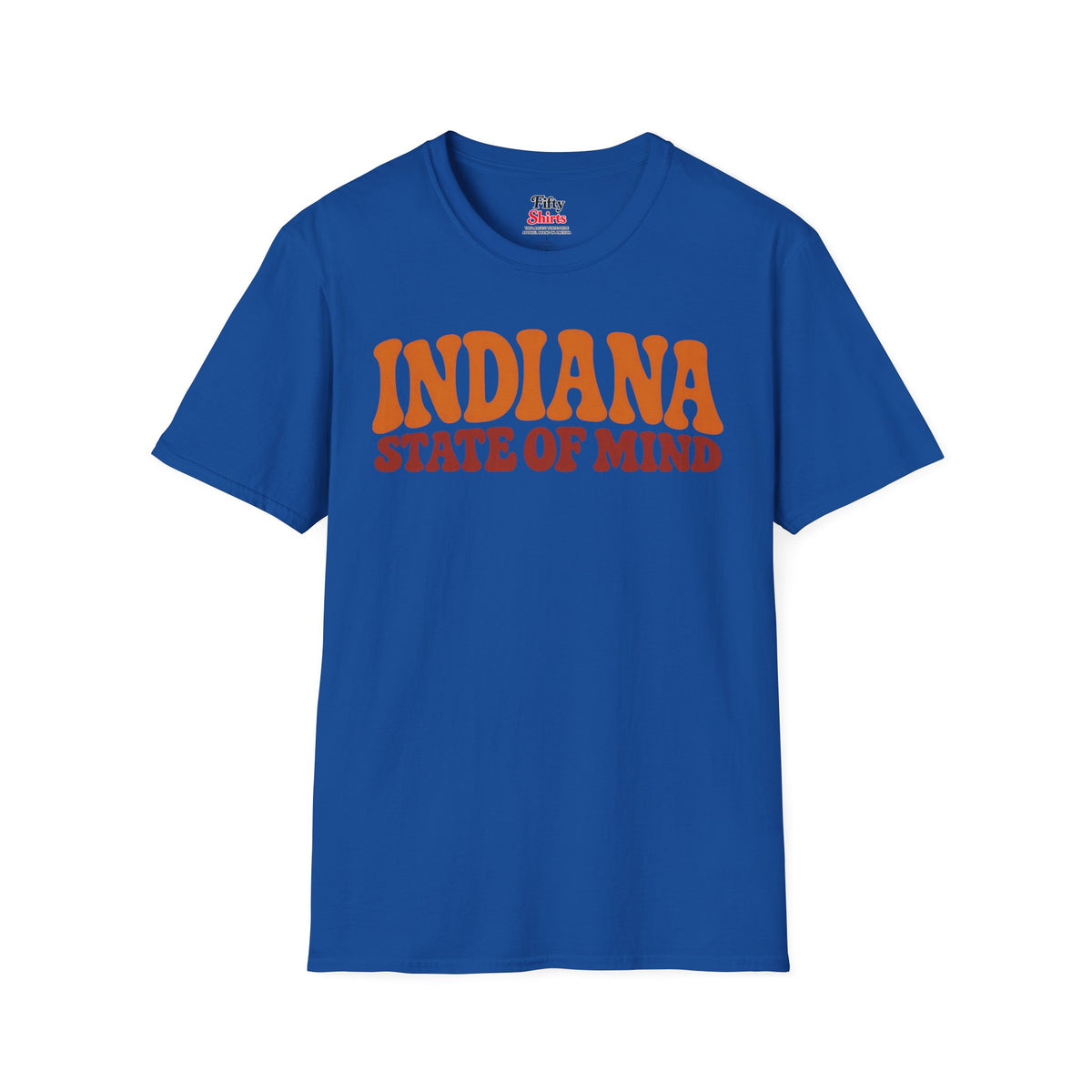 Indiana State of Mind Unisex Softstyle T Shirt State Name Graphic Tee