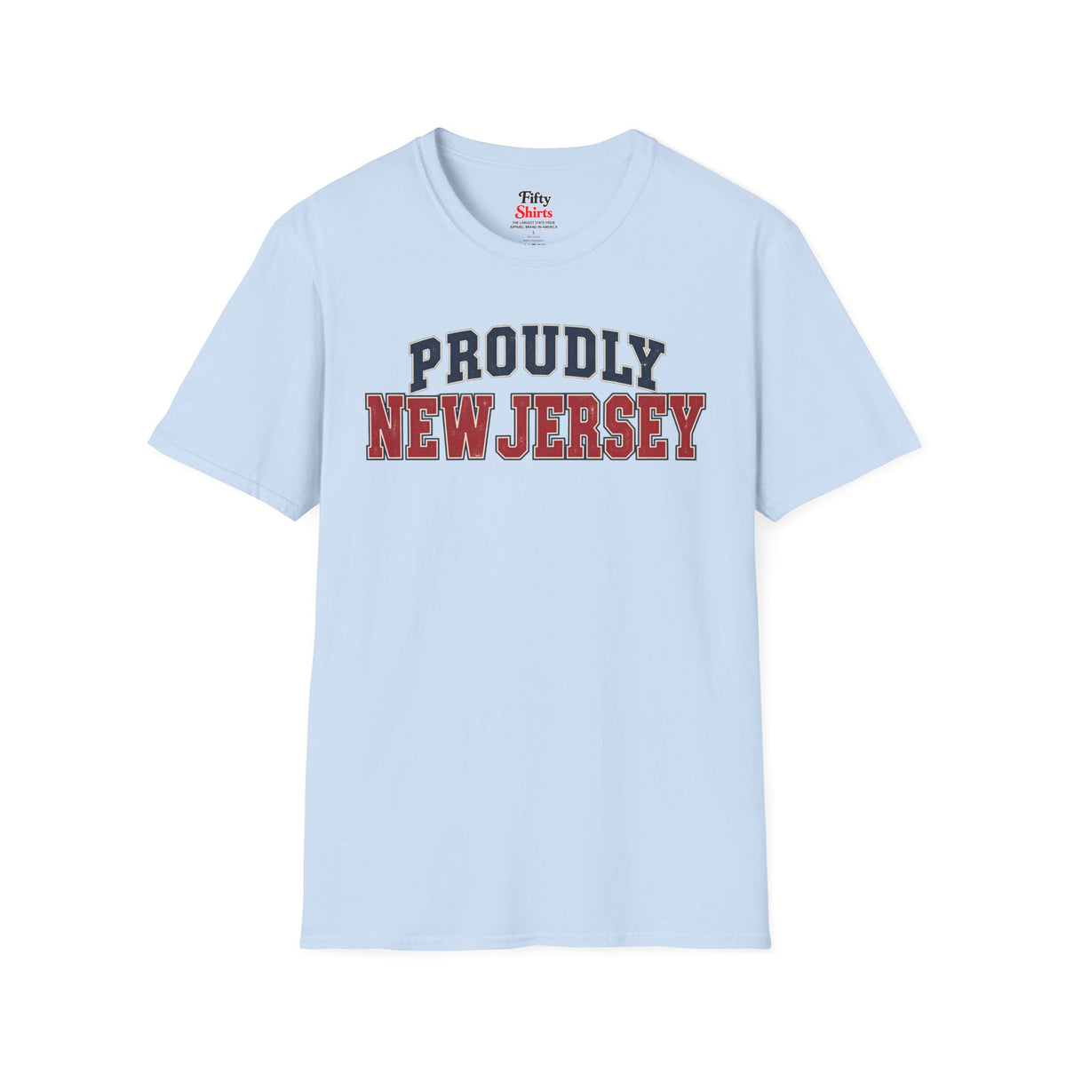 Proudly New Jersey Unisex Softstyle T Shirt State Name Graphic Tee