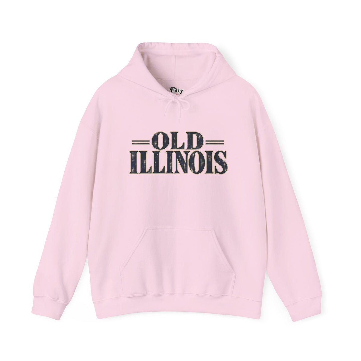 Old Illinois Unisex Hoodie State Name Graphic