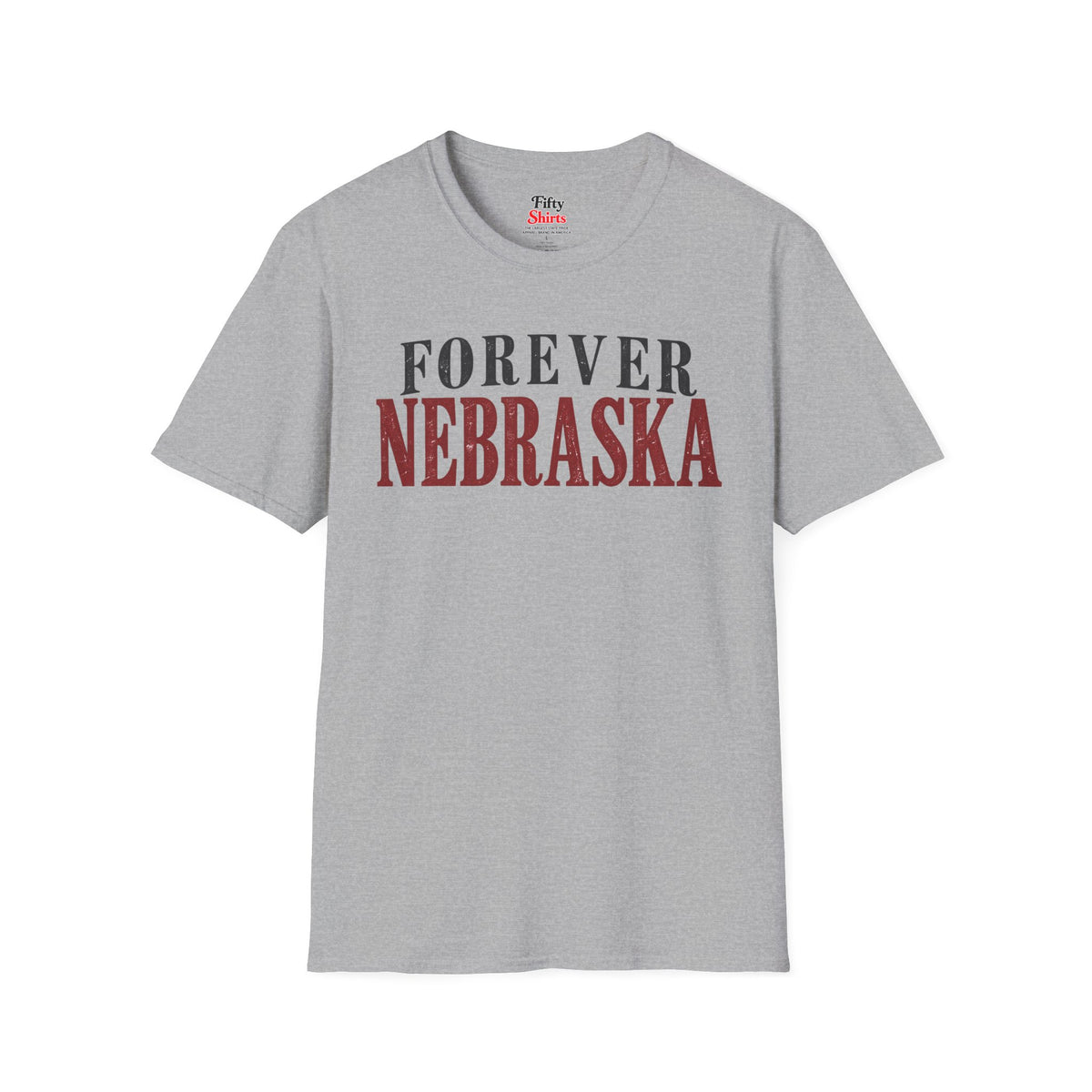 Forever Nebraska Unisex Softstyle T Shirt State Name Graphic Tee