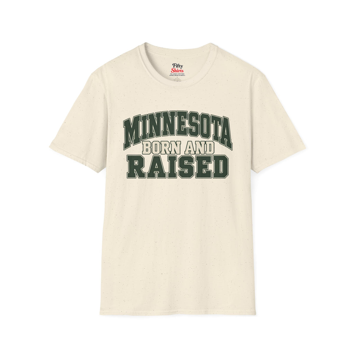 Minnesota Born and Raised Unisex Softstyle T Shirt State Name Graphic Tee
