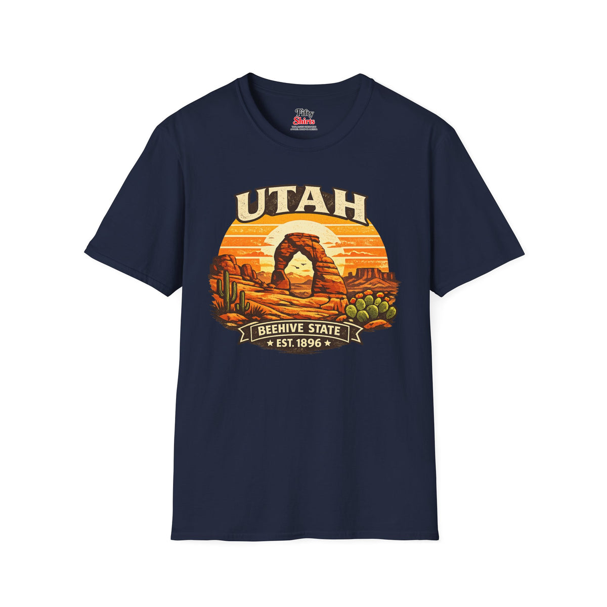Utah Desert Sunset Unisex Softstyle T Shirt State Pride Graphic Tee Collections FS03