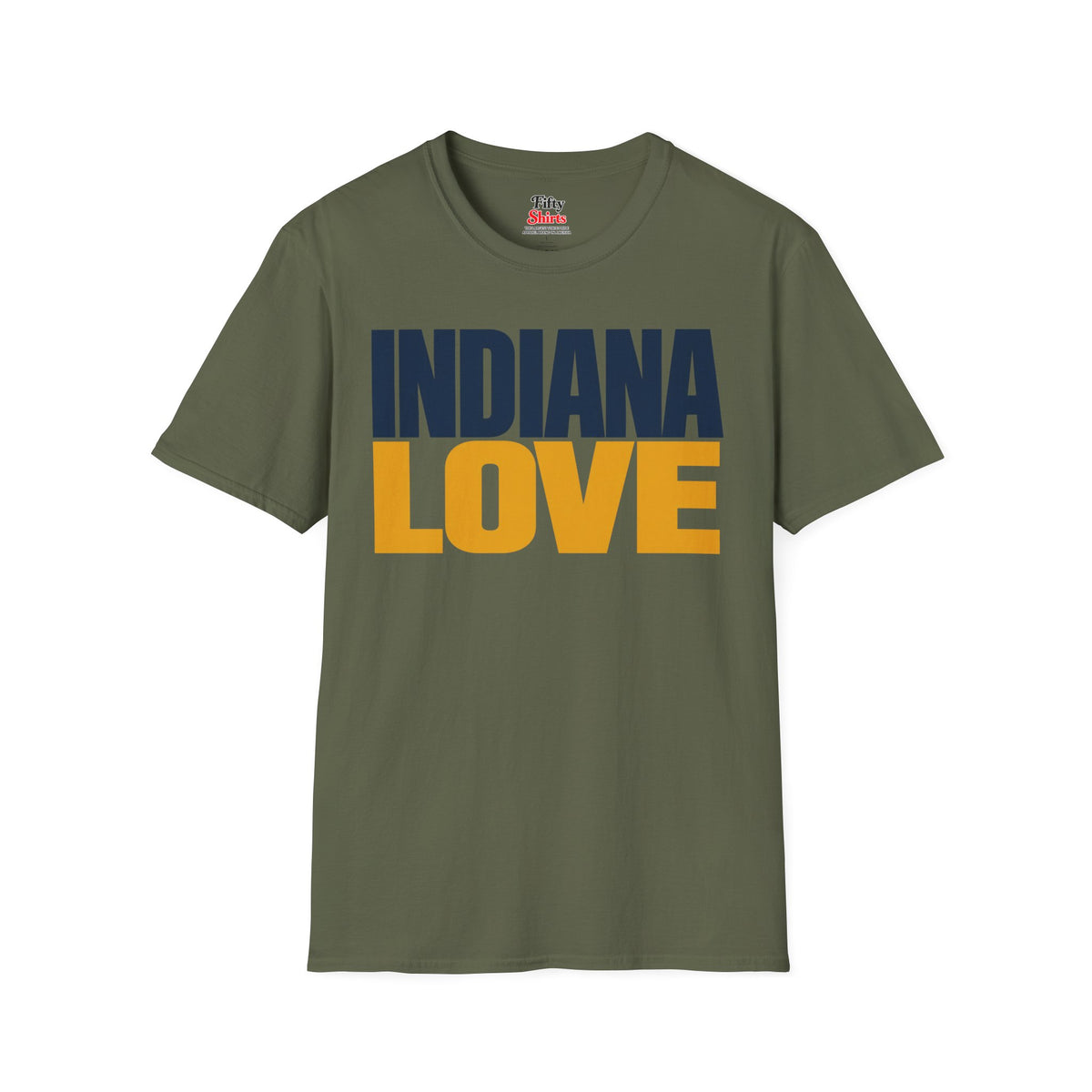 Indiana Love Unisex Softstyle T Shirt State Name Graphic Tee