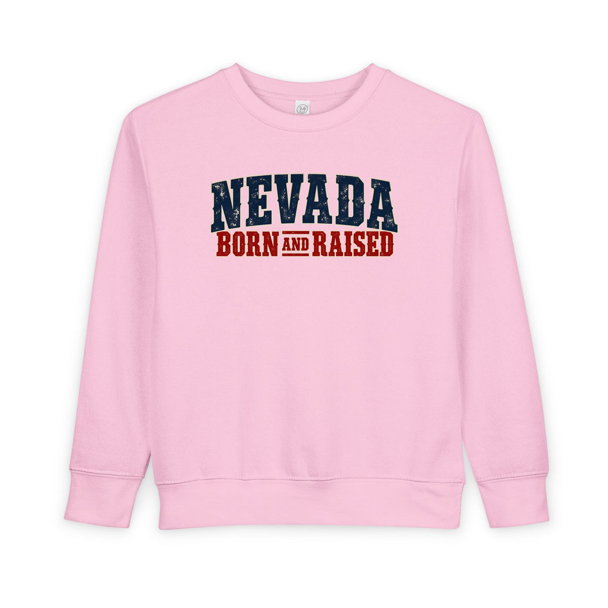Nevada Born and Raised Vintage Western Workwear Unisex Toddler Sweatshirt
