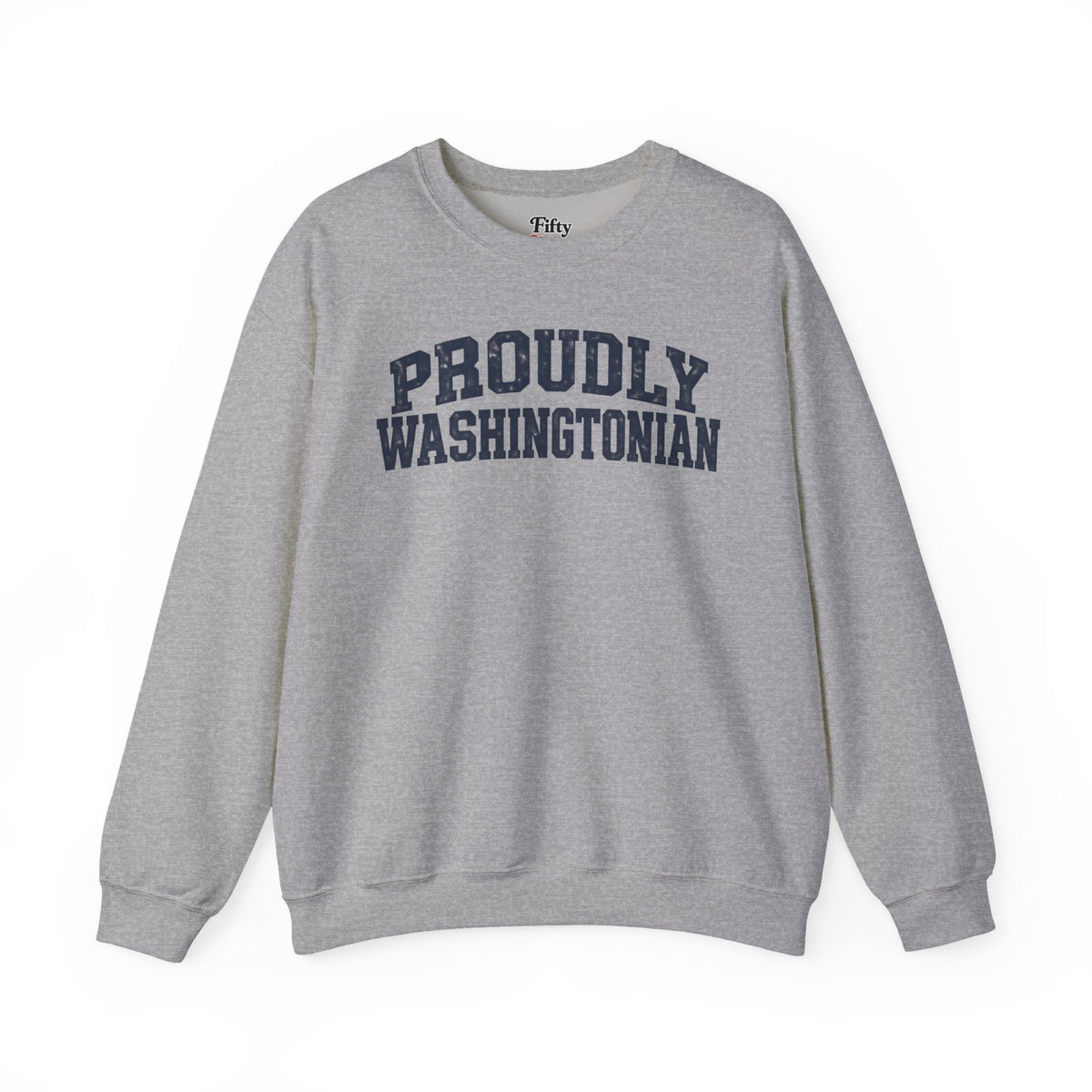 Proudly Washington Unisex Crewneck Sweatshirt State Name Graphic