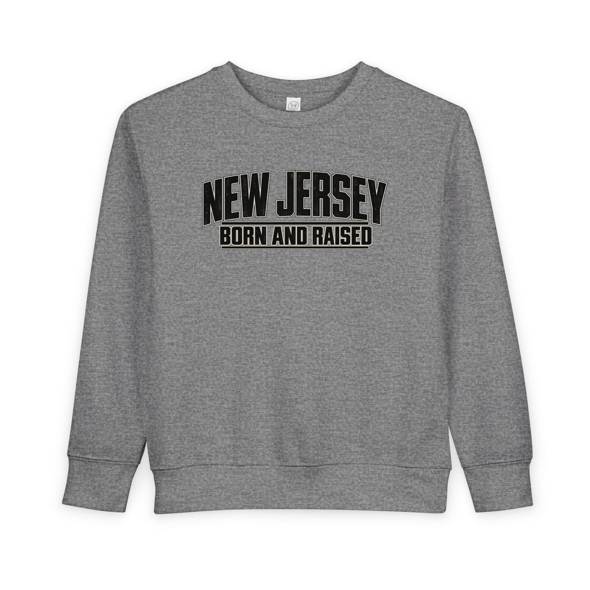 New Jersey Born and Raised Modern Streetwear Unisex Toddler Sweatshirt