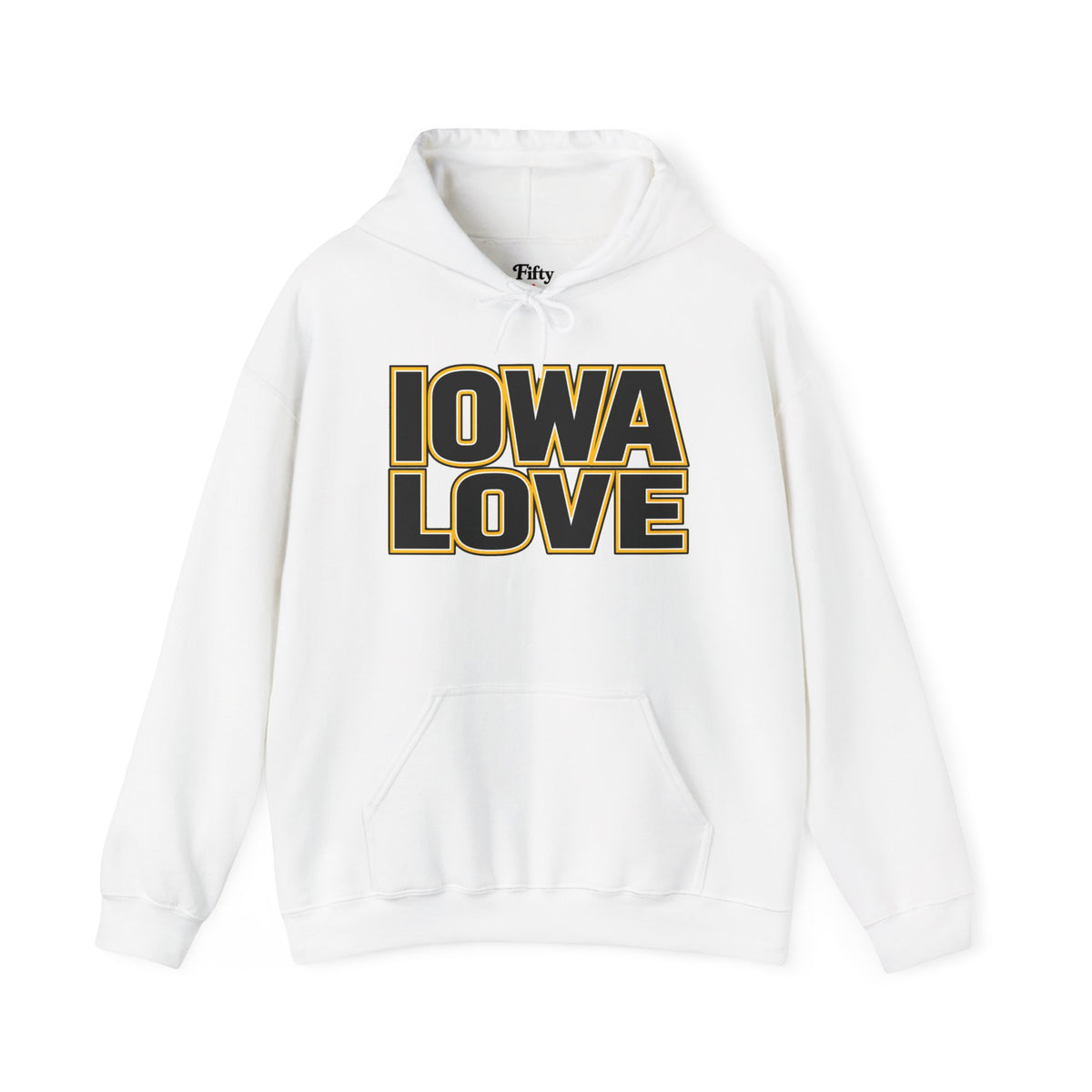 Iowa Love Unisex Hoodie State Name Graphic