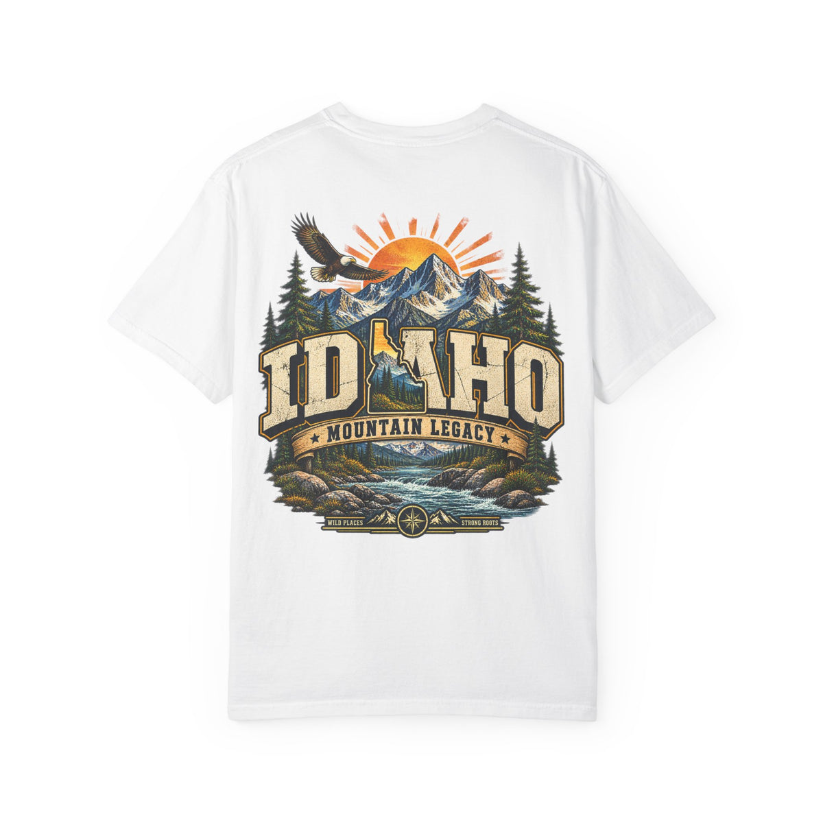 Idaho Mountain Legacy Unisex Comfort Color 1717 Streetwear Graphic Tee