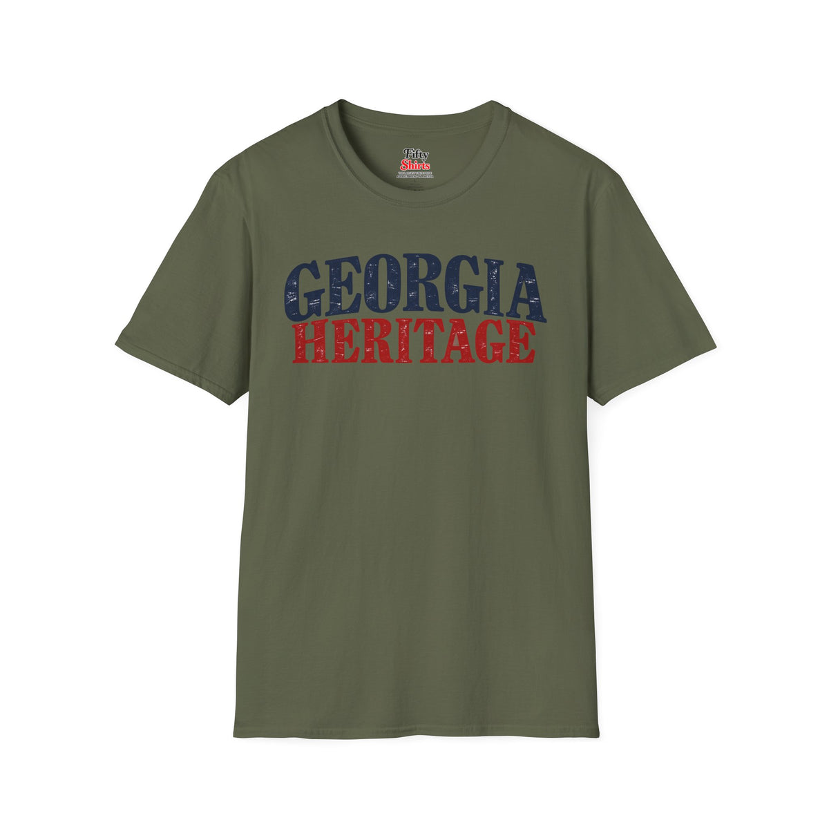 Georgia Heritage Unisex Softstyle T Shirt State Name Graphic Tee