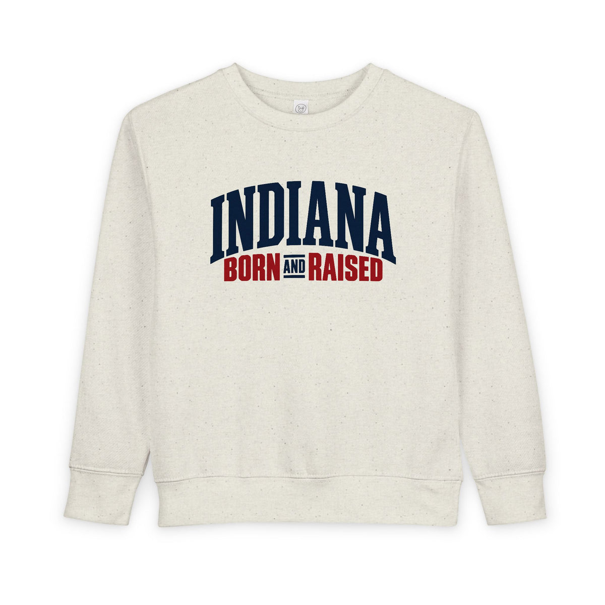 Indiana Born and Raised Premium Heritage Unisex Toddler Sweatshirt