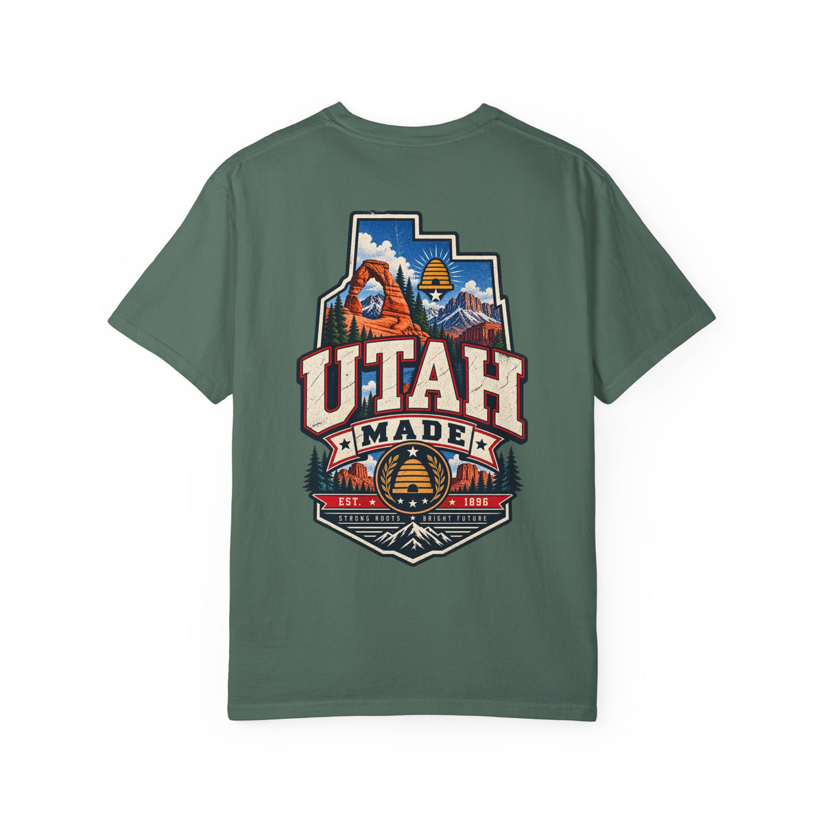 Utah Made Unisex Comfort Color 1717 Streetwear Graphic Tee